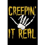 Independently published Creepin' It Real Funny Halloween Skeleton Bone Hand Sign: Halloween Creepy Decor Spooky Gifts | Dot Grid Journal, Notebook or Organizer | Notes, Task Checklist | 6x9 Inches 120 Pages