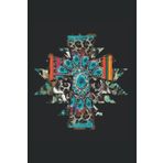 Independently published Cross Aztec Geometric Mexican Serape Fiesta Leopard Striped: 6x9 - Dotgrid - 120 Pages Notebook