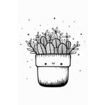 Independently published Cute Flower Pot: Flower pot notebook 120 pages