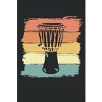 Independently published Djembe retro vintage: 6"x9", Notes, Notebook, Journal, Diary, 120 Pages lined, Paperback Cover