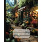 Independently published Dotted Notebook: Diorama, A flower shop, Numbered white 120Pages, 5mm dotted, 7.5" x 9.25", Portable, For Journal, Daily Log, Bullet, Planner, Habit Tracker