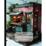 Independently published Dotted Notebook: Diorama, pink shop, Numbered white 120Pages, 5mm dotted, 7.5" x 9.25", Portable, For Journal, Daily Log, Bullet, Planner, Habit Tracker