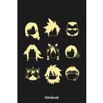 Independently published Final Fantasy 7 Whole Party Icons Notebook: Lined College Ruled Paper, Planner, Diary, Journal, 6x9 120 Pages, Matte Finish Cover