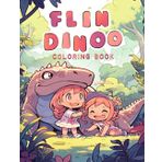 Independently published Flin Dinoo coloring book dinosaurs for kids ages 4-8