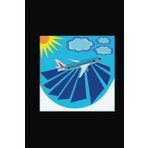 Independently published FLY SKY HIGH Notebook: LINED paper, 120 page 6”x9” wide/legal ruled composition notebook with POP ART cover for school, college, English, science, like to stay between the lines: Structured