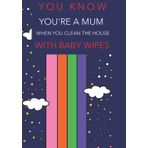 Independently published Funny Quote Notebook Journal For Mom To Write Notes: You Know You're A Mum When You Clean The House With Baby Wipes