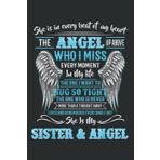 Independently published Gift for Men Women Loss Sister - My Sister Guardian Angel: Wide Ruled Paper Notebook Journal | Pretty Wide Blank Lined Workbook ... for Home School College for Writing Notes
