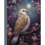 Independently published Golden Dove in the Moonlight Night Garden Pink Flowers Journal Notebook for All Ages Genders 110 pgs College Ruled