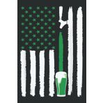 Independently published Green St Patricks Day Beer American Flag Patriotic Irish Bar: Daily Planner: Undated DailyJournal, Daily Task Planner Notebook, Size 6" x 9", 120 Pages