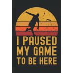 Independently published I paused frisbee to be here: 6"x9", Notes, Notebook, Journal, Diary, 120 Pages lined, Paperback Cover