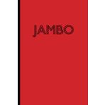 Independently published JAMBO Hello Wide Line Notebook with Shiny RED Cover