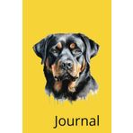 Independently published Journal: Rottweiler on Yellow: 6" x 9" 120 Pages