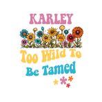 Independently published KARLEY Too Wild To Be Tamed: Personalized Notebook Lined Note Pad for Women Named KARLEY