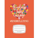 Independently published Kindness Takes Courage Notebook - Dot Grid Notebook for Journaling: Medium Notebook (7.44 x 9.69 in), 120 Pages, Matte Finish Cover - Unity Day Orange Notebook