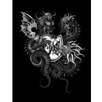 Independently published Lined Notebook Journal, Art Tattoo, Dragon, 8,5"x11" Large, 120 pages: Blackwork Cover - Handmade Design, perfect for school, Inspirational Thoughts, Taking Notes