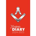 Independently published Masonic Diary 2024-2025: Red Cover, 17 Month Freemason Diary, Week to View (August 2024 to December 2025)