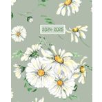 Independently published Monthly Planner 2024-2025: Daisy Flowers 2024 2025 ~ White Floral Print, Mint Green Cover ~ Cute 24, 25 Calendar Agenda For Women | Large 2 Year 8 x ... Notes, To Do List, Contacts and Password Log