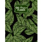 Independently published My Project planner: Gray & White Minimalist Leaf outline border design. This Project Planner with section for Project Name, Deadline, Goals, Objectives, Sources, To do list, Notes. 100 pages