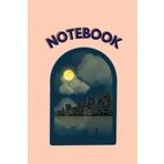 Independently published Notebook: Dark City and the Moon; cool and blue color cover; size 6 x 9 ins; pages 100 pages
