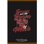 Independently published Notebook: Drums Are The Bacon Of Music Drummer: A Perfect Gifts, A Daily Journal Notebook | 120 Pages, 6x9 inches| One Page per Day!