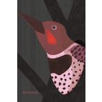 Independently published Notebook: Northern Flicker, Bird (Brown Back Cover) | Lined Notebook for Writing, Diary, Daily Planner; 120 Pages, 6"x9", Matte Softcover Finish, Paperback, Digital Illustration & Design by Lou Dahl