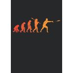 Independently published Notizbuch A5 dotted, gepunktet, punktiert mit Softcover Design: Ultimate Frisbee Evolution Disc Golf Affe Mensch Discgolf: 120 dotted (Punktgitter) DIN A5 Seiten (German Edition)