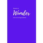 Independently published Notizbuch: Wunderwerk. DIN A5. 80 Seiten. Liniert. Stylish strahlendes Lila. Schreibheft. Wunder. Ideenbuch. Journal. Universaler Einsatz. Ideal als Tagebuch. Nachhaltig & klimaneutral.