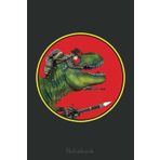 Independently published Ol' Painless the Dinosaur with a minigun Notebook: Cute Trendy Dinosaur Wide Ruled Paper Notebook Journal | Pretty Wide Blank Lined Workbook for Teens ... for Home School College for Writing Notes
