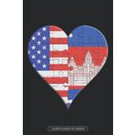 Independently published Planner: American Cambodian Flag United Heart Jigsaw Puzzle Flags Of America Cambodia