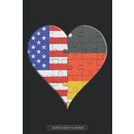 Independently published Planner: American German Flag United Heart Jigsaw Puzzle Flags Of America Germany
