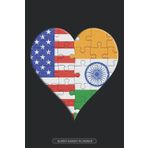 Independently published Planner: American Indian Flag United Heart Jigsaw Puzzle Flags Of America India