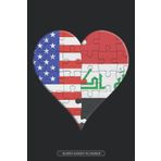 Independently published Planner: American Iraqi Flag United Heart Jigsaw Puzzle Flags Of America Iraq