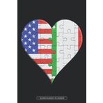 Independently published Planner: American Italian Flag United Heart Jigsaw Puzzle Flags Of America Italy