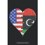 Independently published Planner: American Libyan Flag United Heart Jigsaw Puzzle Flags Of America Libya