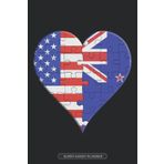 Independently published Planner: American New Zealander Flag United Heart Jigsaw Puzzle Flags Of America New Zealand