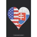 Independently published Planner: American Slovakian Flag United Heart Jigsaw Puzzle Flags Of America Slovakia