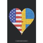 Independently published Planner: American Swedish Flag United Heart Jigsaw Puzzle Flags Of America Sweden