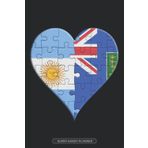 Independently published Planner: Argentinian British Islanders Flag United Heart Jigsaw Puzzle Flags Of Argentina British Islands