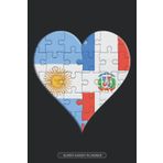 Independently published Planner: Argentinian Dominican Flag United Heart Jigsaw Puzzle Flags Of Argentina Dominican Republic