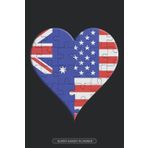 Independently published Planner: Australian American Flag United Heart Jigsaw Puzzle Flags Of Australia USA