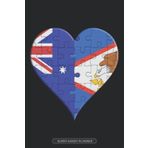 Independently published Planner: Australian American Samoan Flag United Heart Jigsaw Puzzle Flags Of Australia American Samoa