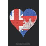 Independently published Planner: British Cambodian Flag United Heart Jigsaw Puzzle Flags Of Great Britain Cambodia