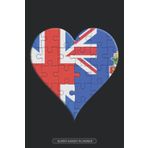 Independently published Planner: British Caymanian Flag United Heart Jigsaw Puzzle Flags Of Great Britain Cayman Islands