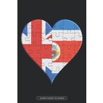 Independently published Planner: British Costa Rican Flag United Heart Jigsaw Puzzle Flags Of Great Britain Costa Rica