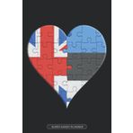 Independently published Planner: British Estonian Flag United Heart Jigsaw Puzzle Flags Of Great Britain Estonia