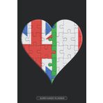 Independently published Planner: British Italian Flag United Heart Jigsaw Puzzle Flags Of Great Britain Italy