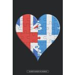 Independently published Planner: British Martiniquais Flag United Heart Jigsaw Puzzle Flags Of Great Britain Martinique