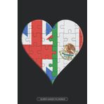 Independently published Planner: British Mexican Flag United Heart Jigsaw Puzzle Flags Of Great Britain Mexico
