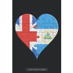 Independently published Planner: British Nicaraguan Flag United Heart Jigsaw Puzzle Flags Of Great Britain Nicaragua