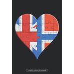 Independently published Planner: British Norwegian Flag United Heart Jigsaw Puzzle Flags Of Great Britain Norway